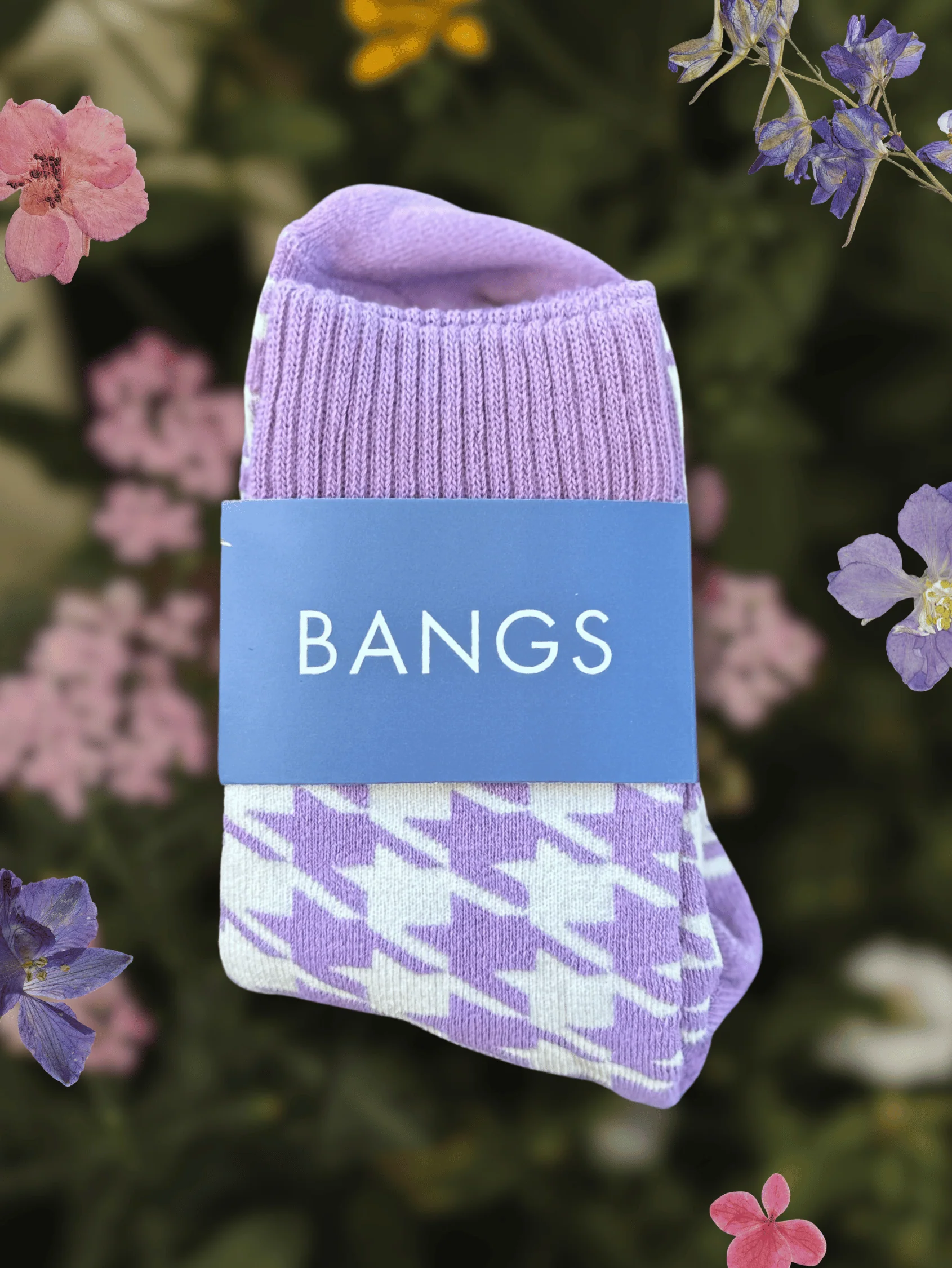 Lilac Checker Socks - Image 3