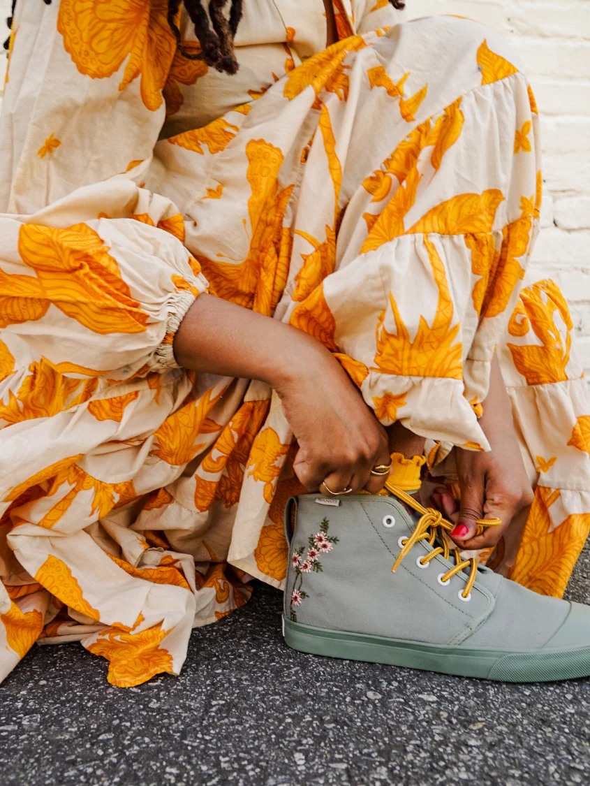 Sage Floral High Top - Image 11