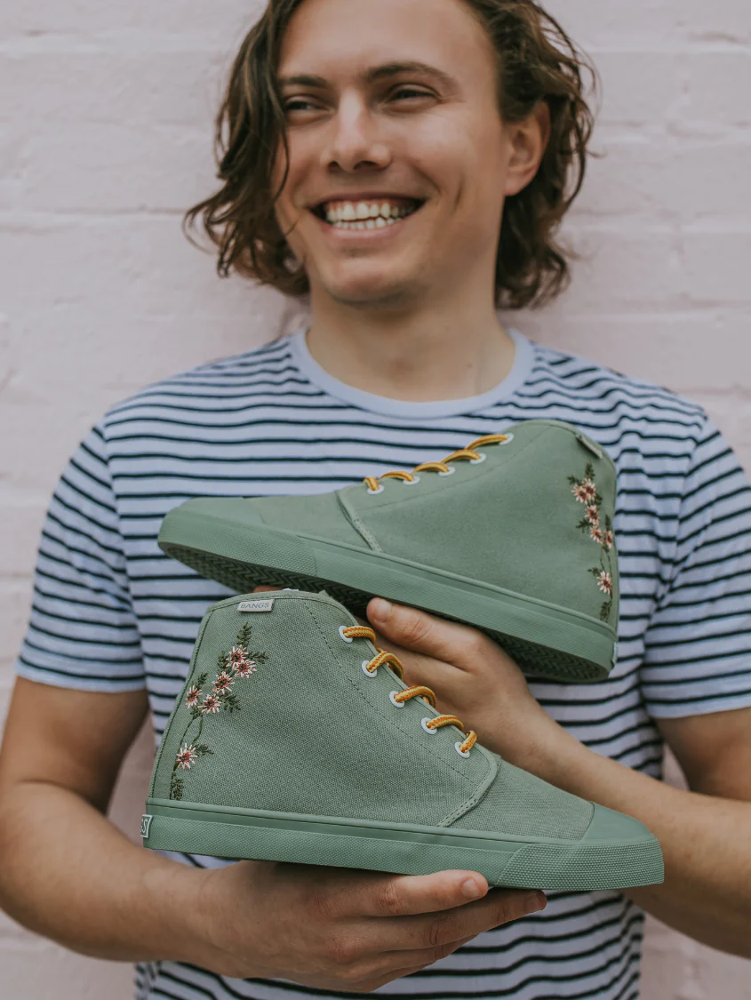 Sage Floral High Top - Image 14