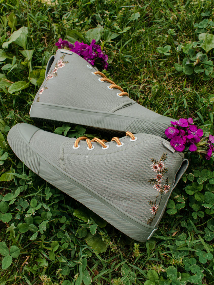 Sage Floral High Top - Image 17