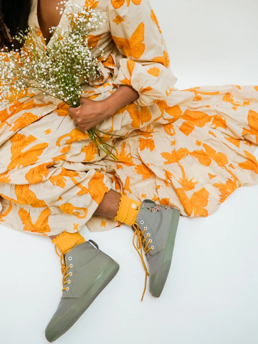 Sage Floral High Top - Image 18