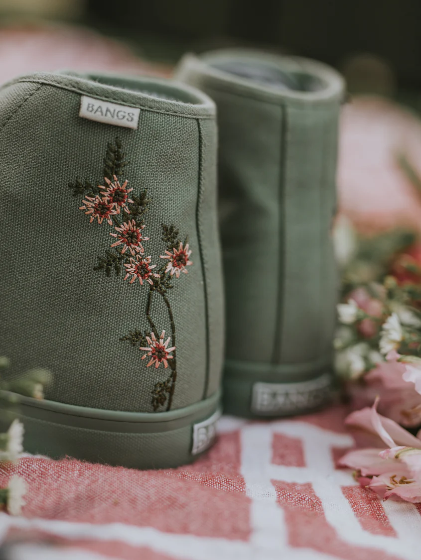 Sage Floral High Top - Image 20