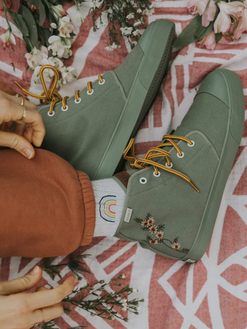 Sage Floral High Top - Image 21