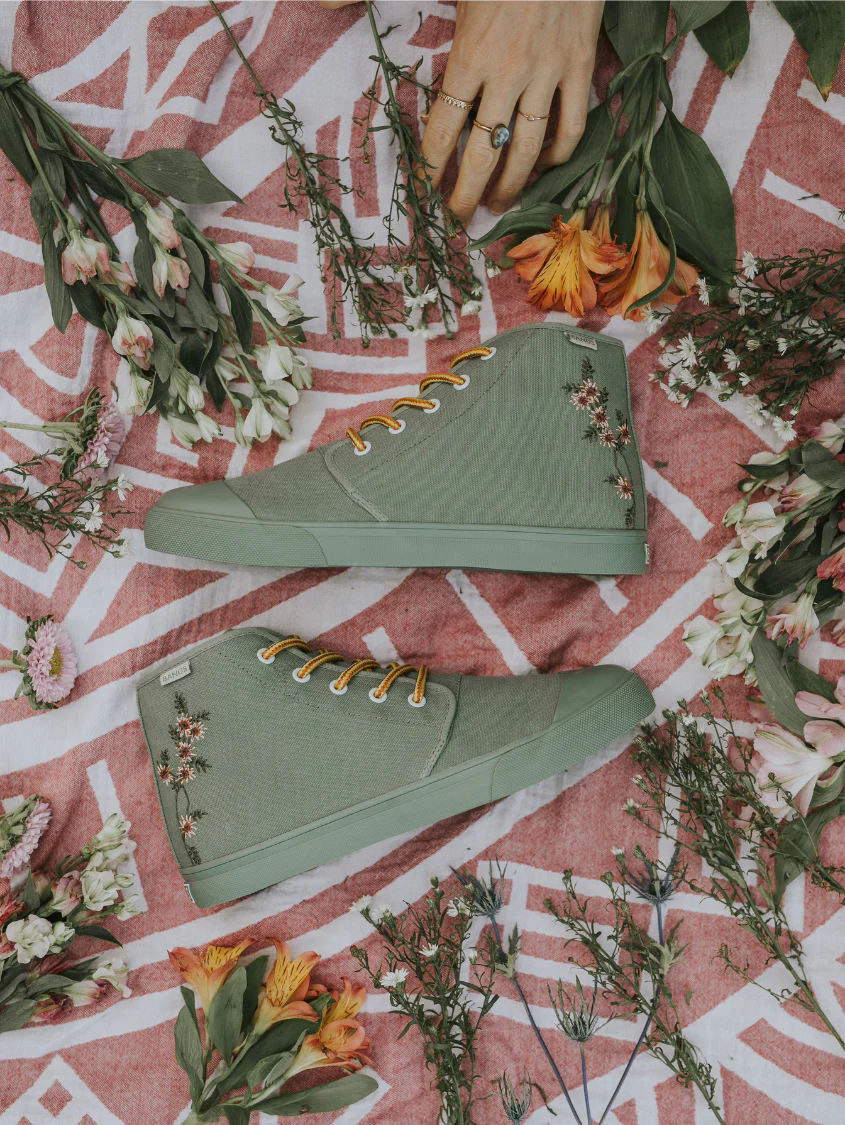 Sage Floral High Top - Image 22