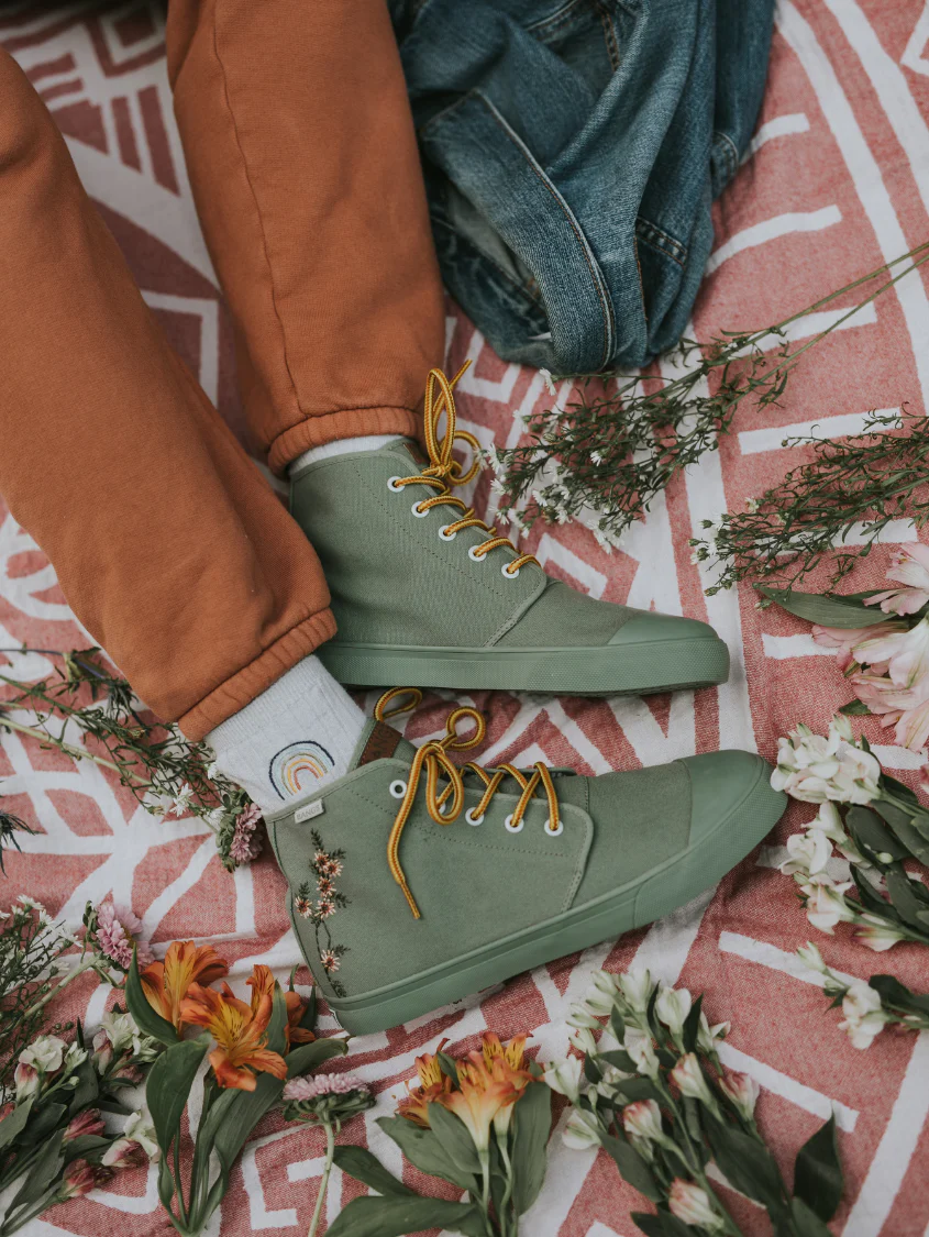 Sage Floral High Top - Image 23