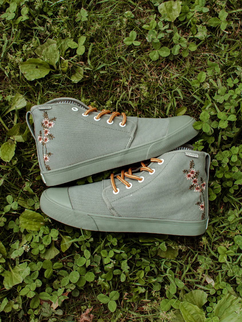 Sage Floral High Top - Image 4
