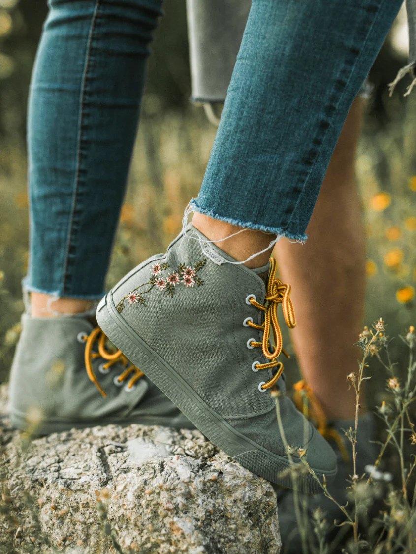Sage Floral High Top - Image 5