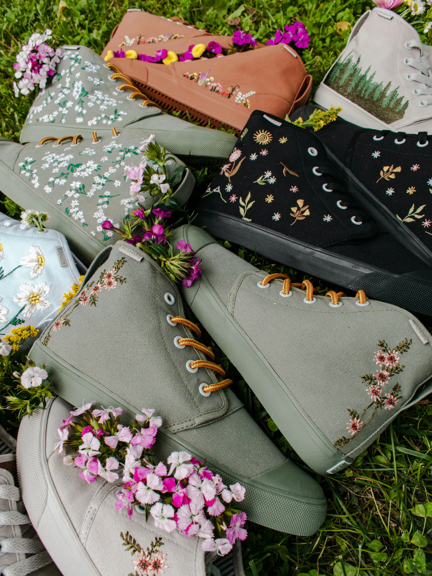 Sage Floral High Top - Image 9